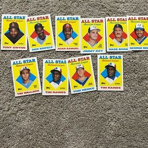 All star baseball cards 1988